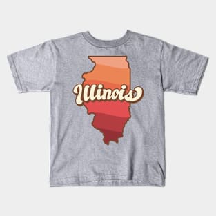 Illinois Retro Kids T-Shirt